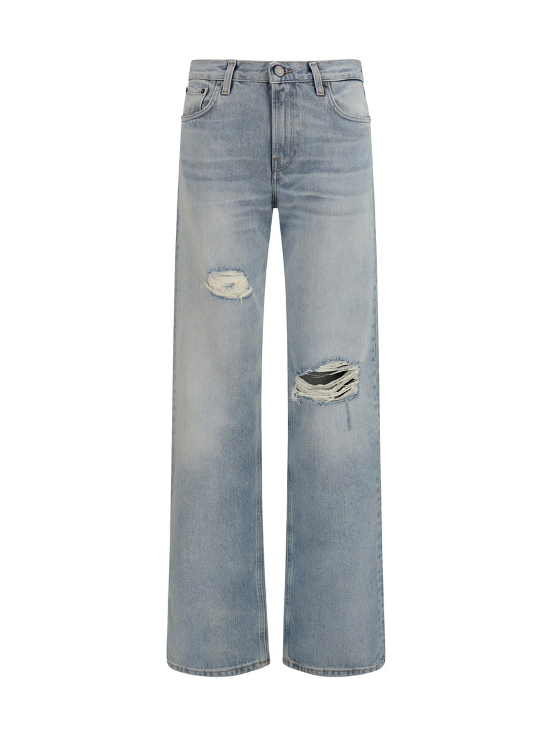 Haikure Straight-Leg Star Marfa Blue Jeans