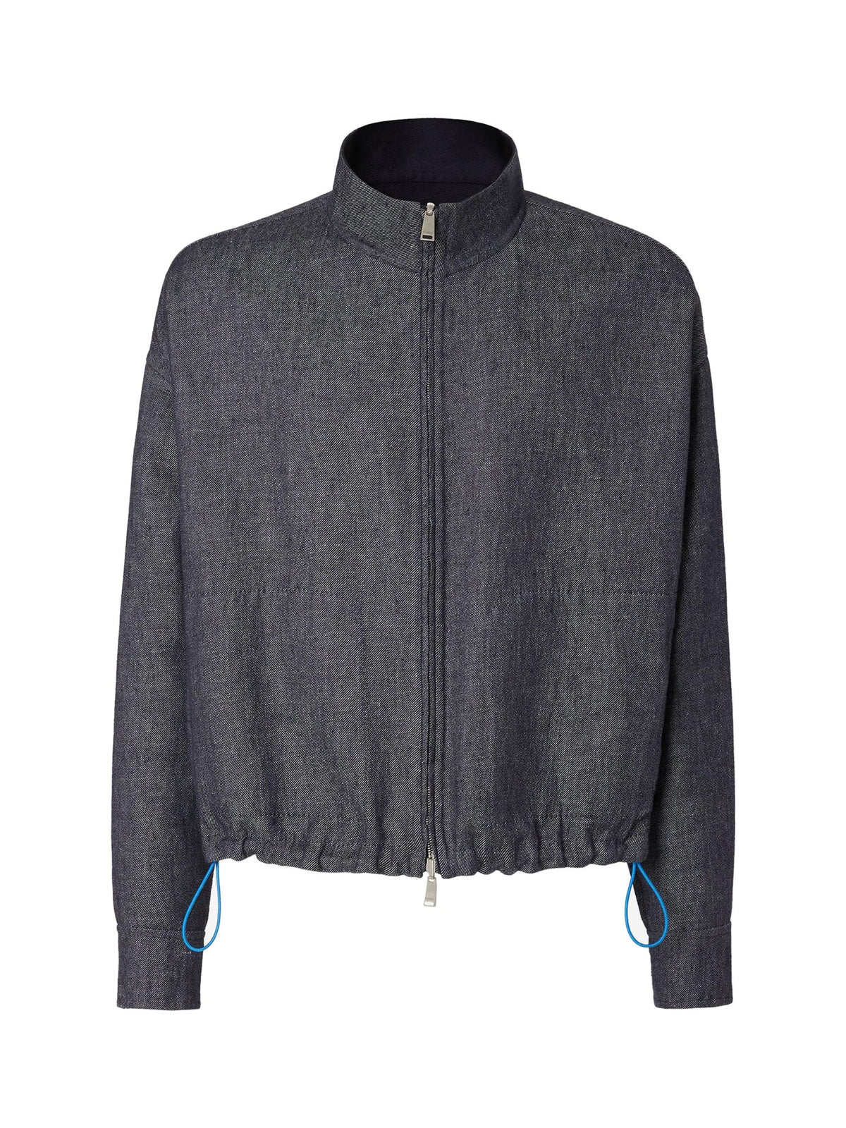 FENDI Jacket Reversible Linen-Cotton Dark Blue