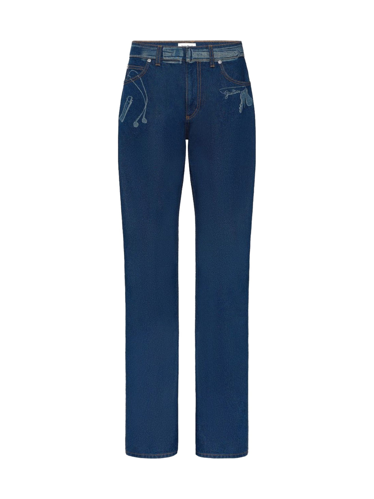 Jean Paul Gaultier Straight Leg Jeans Blue Cotton