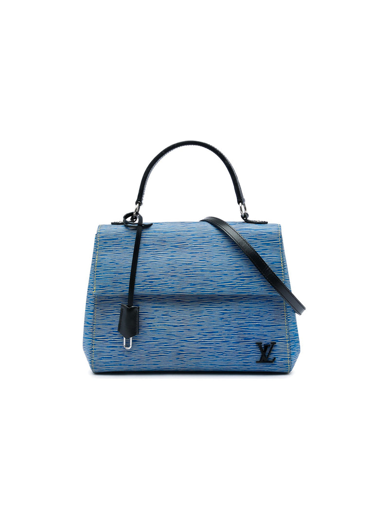 Louis Vuitton Satchel Bag Cluny MM Blue Epi Leather (Pre-Owned)