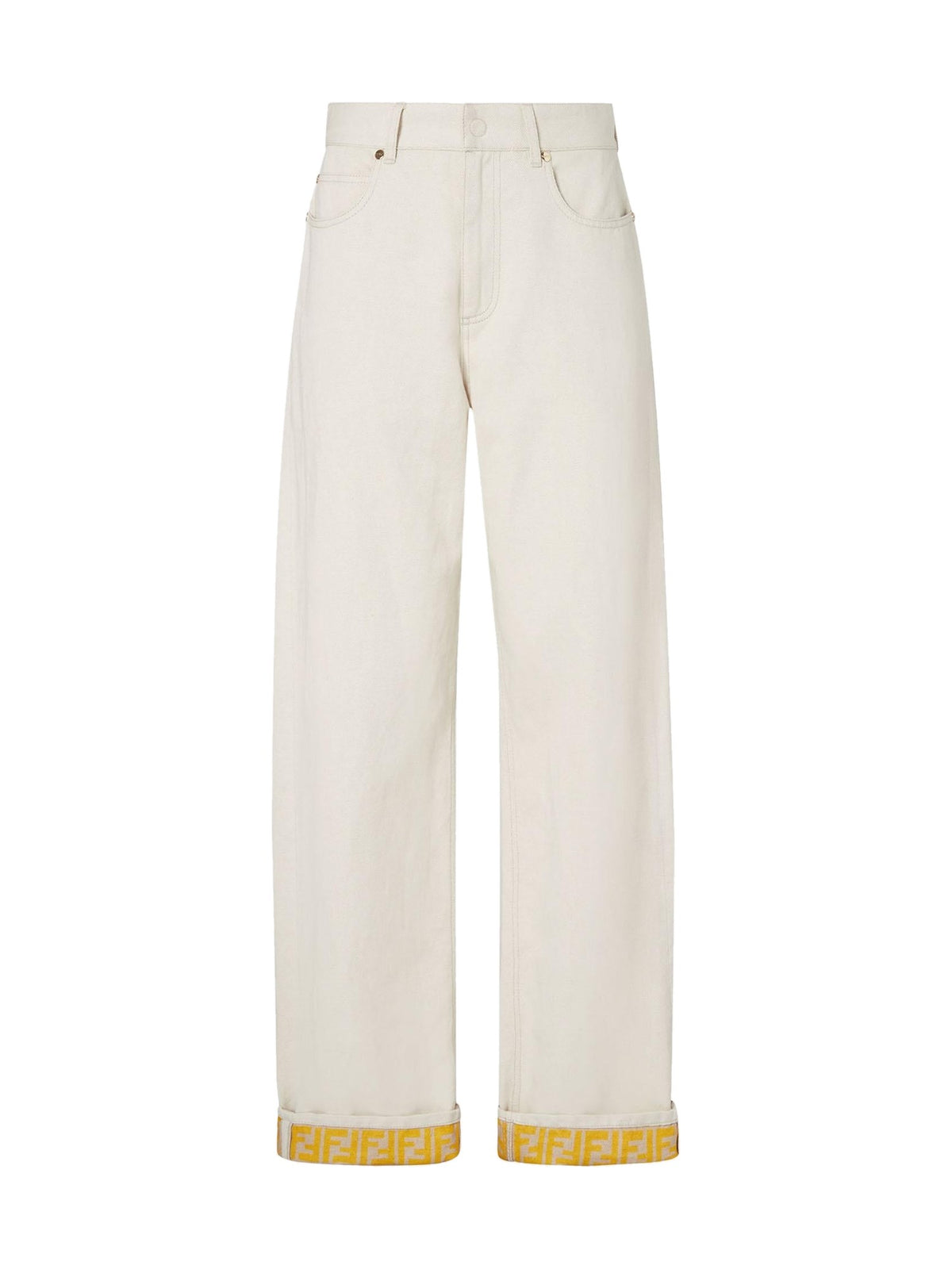 FENDI Jeans Cotton-Linen Beige