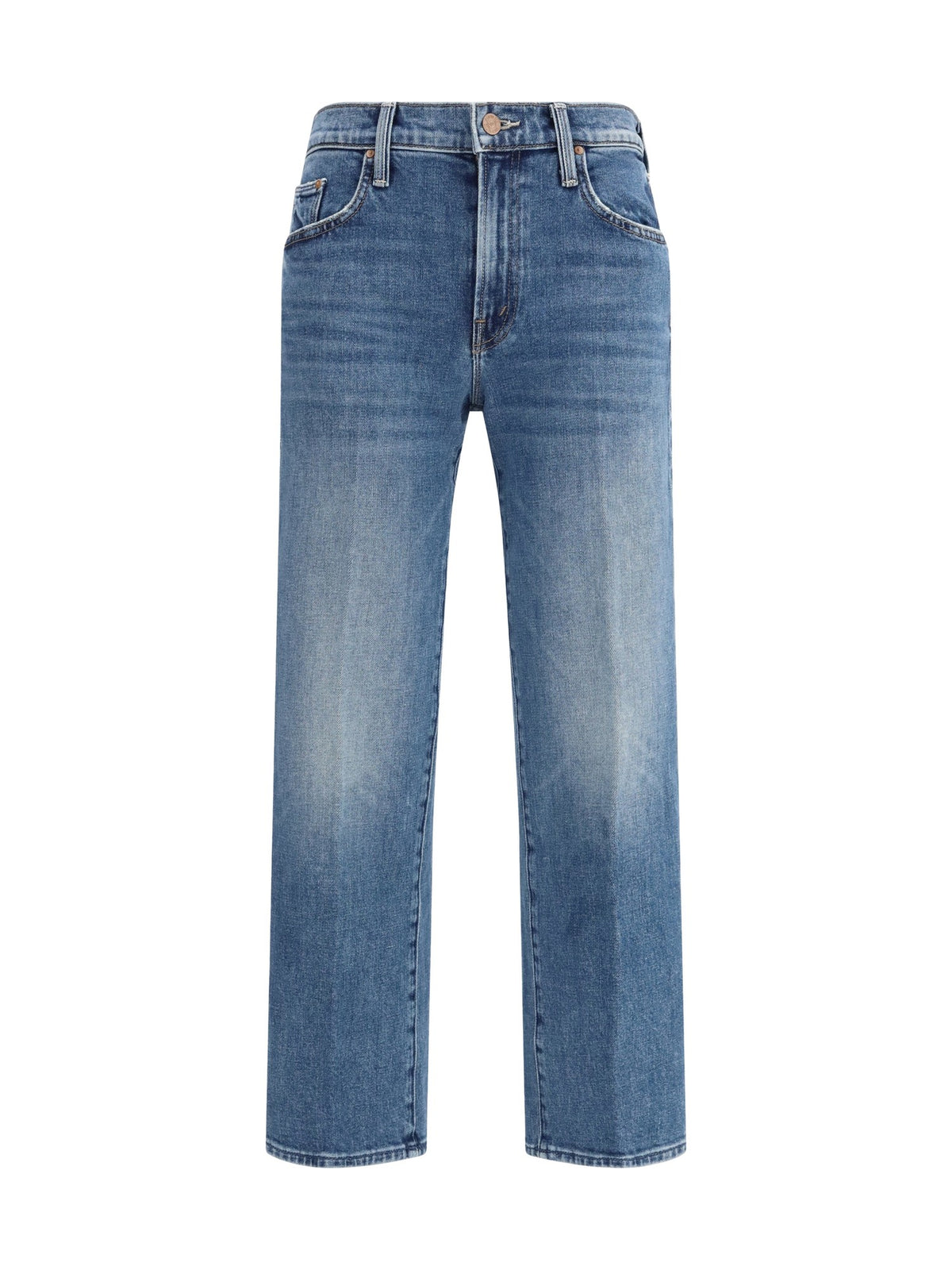 MOTHER Jeans Rambler Mid-Rise Zip Ankle Tambourine Man