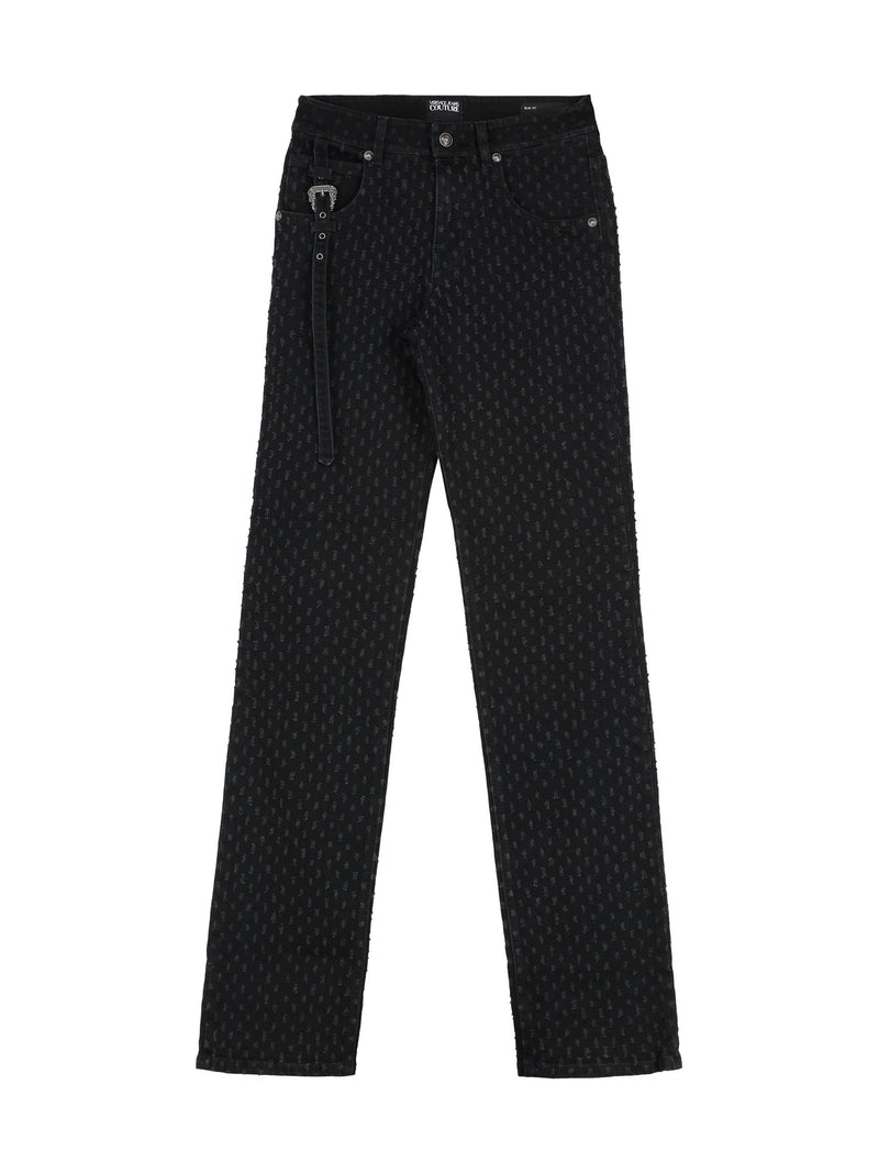 Versace Jeans Couture High-Rise Slim-Fit Jeans