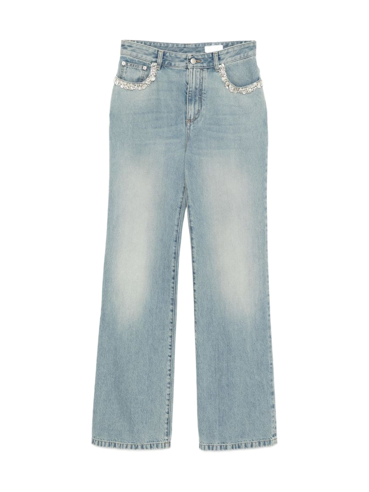 Alexander McQueen Jeans Straight-Leg Light Blue