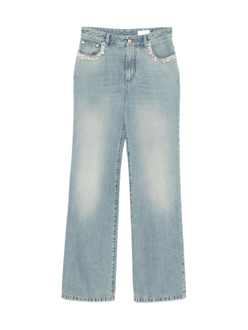Alexander McQueen Jeans Straight-Leg Light Blue