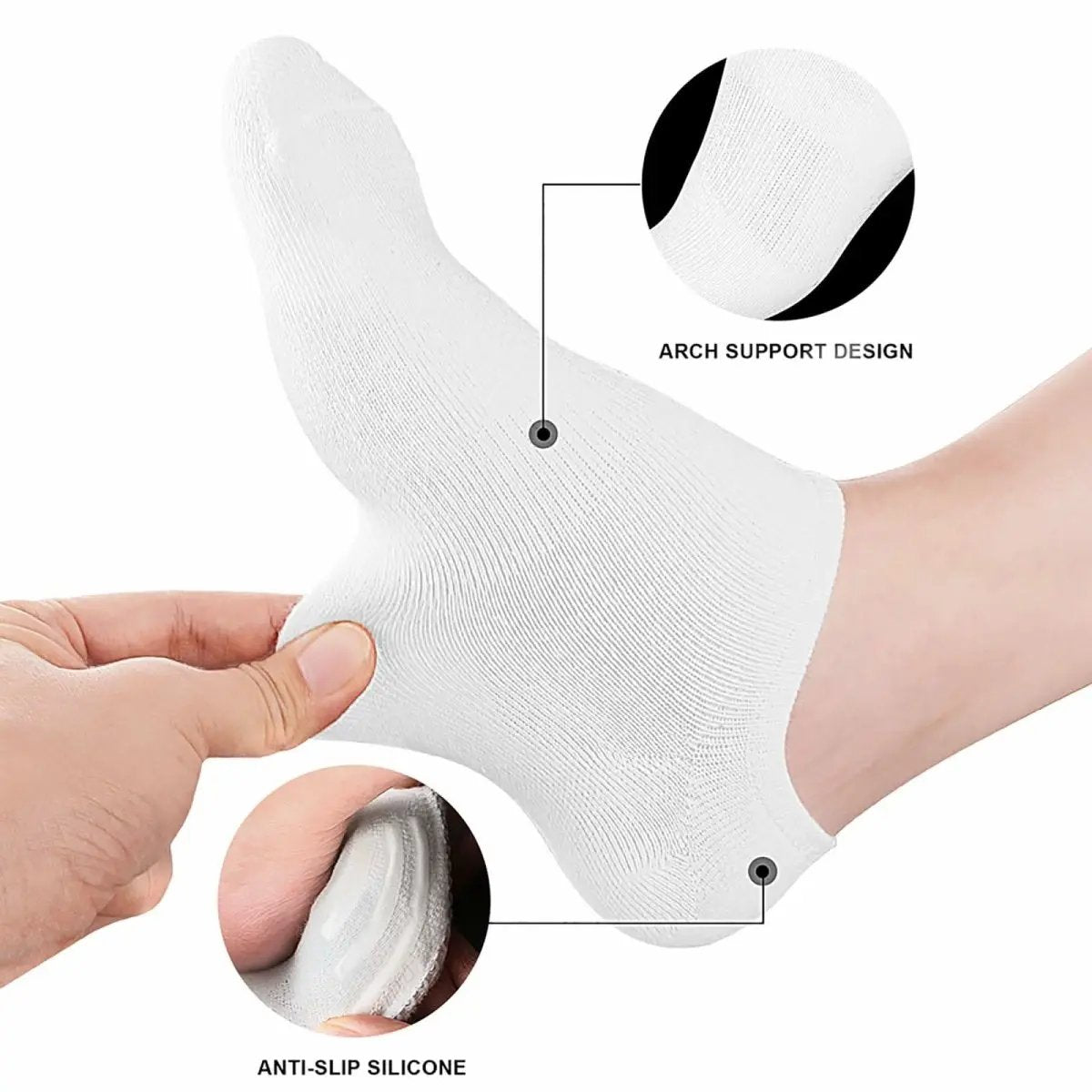 Love Salve No Show Socks Women's Low Cut Flat Boat Line Socks Non-Slip