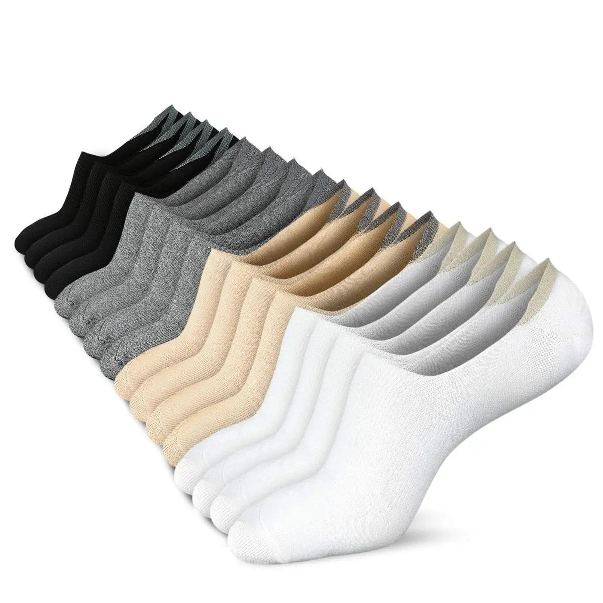 Love Salve No Show Socks Women's Low Cut Flat Boat Line Socks Non-Slip