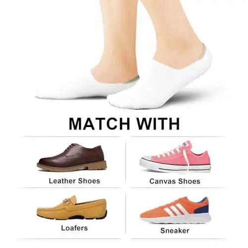 Love Salve No Show Socks Women's Low Cut Flat Boat Line Socks Non-Slip