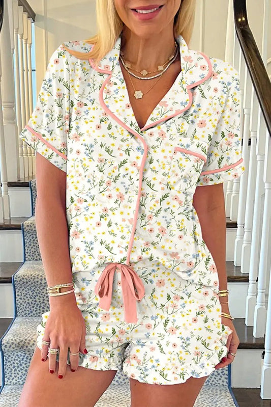 Love Salve Floral Pajama Set Women's Summer Sleepwear Comfy & Lightweight