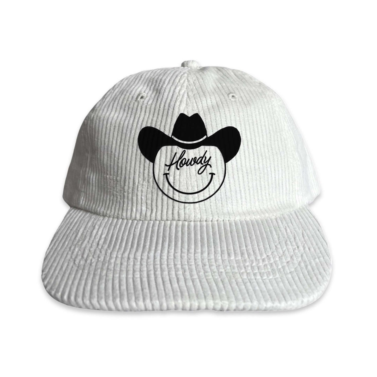 Howdy Cursive Cowboy Corduroy Cap