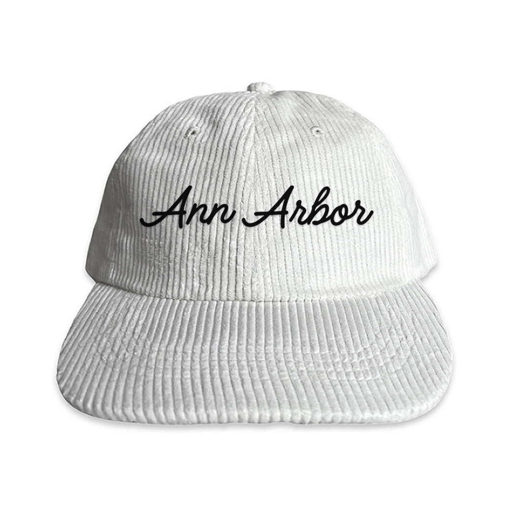 Ann Arbor Cursive Corduroy Cap