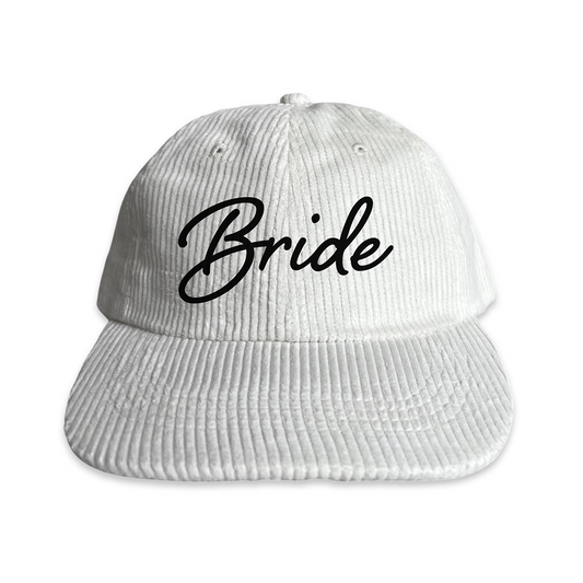 Bride Cursive Corduroy Cap