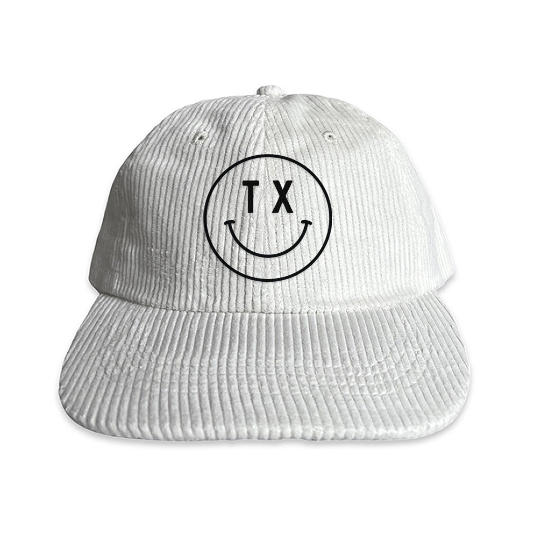 TX Smiley Face Corduroy Cap