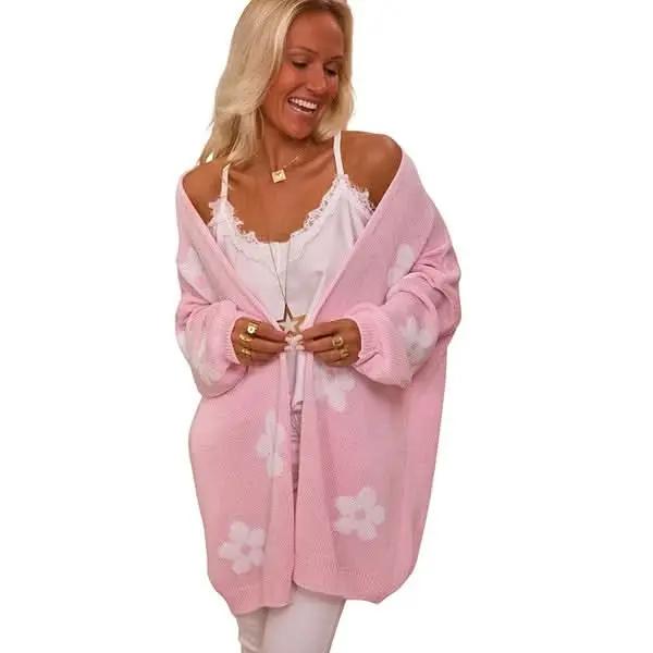 YNIQUE Women Floral Print Knitted Open Front Cardigan - Premium Quality Product | Fast Shipping & Returns