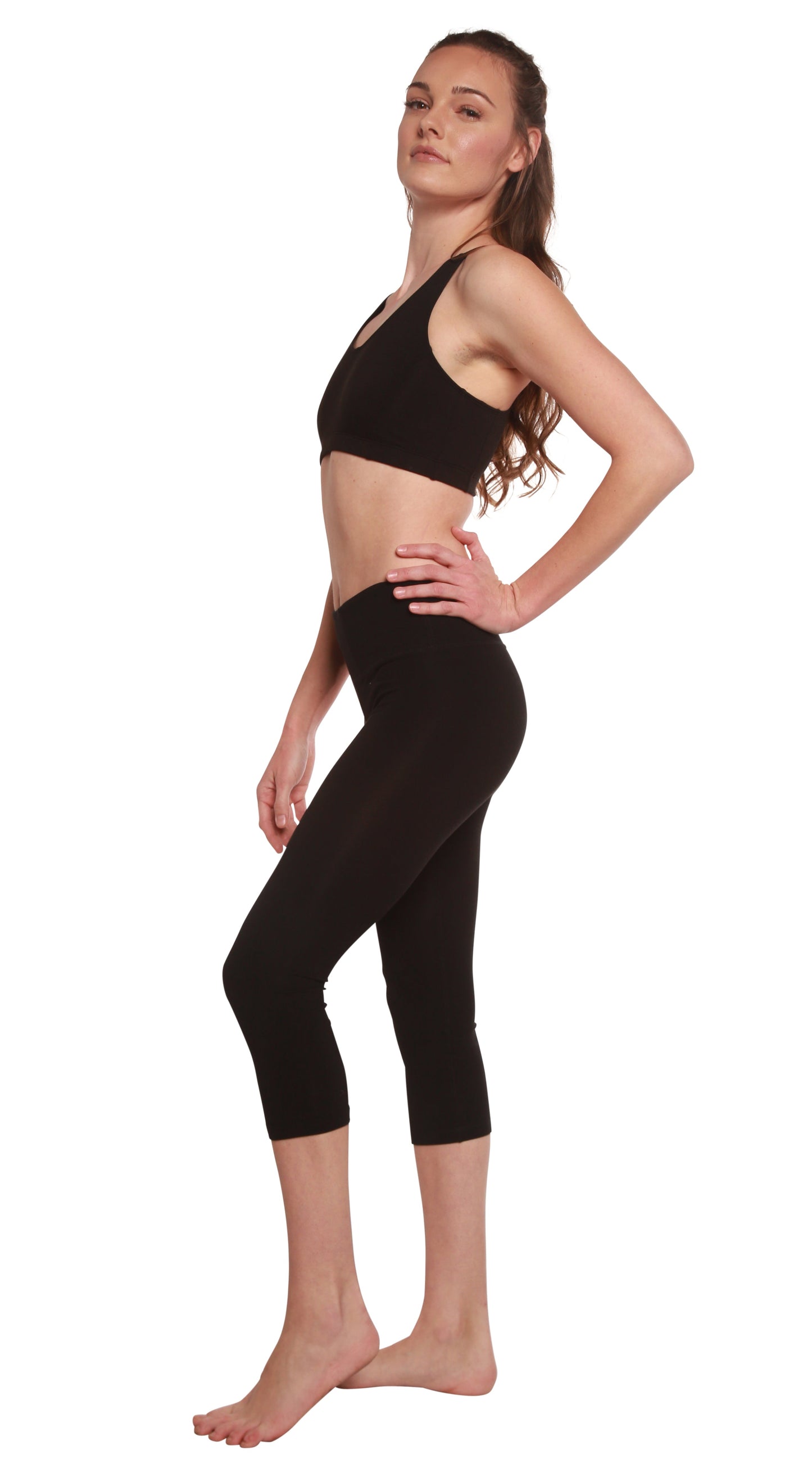 Women's Bamboo Viscose/Cotton Capri Style Leggings