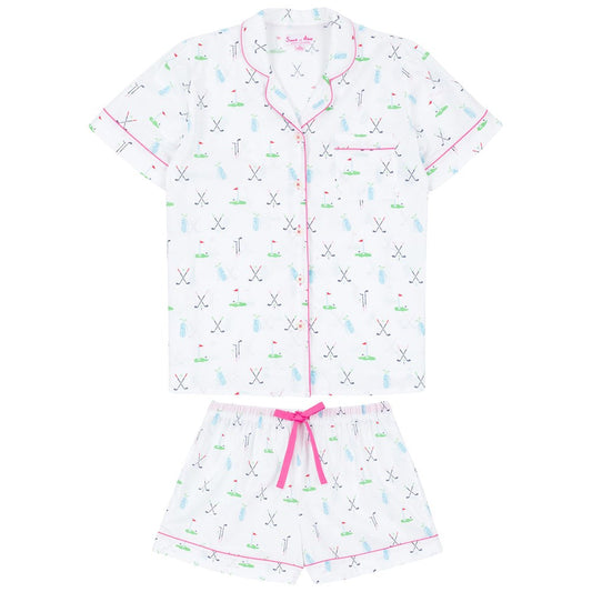 Women's Golf Short PJ Set