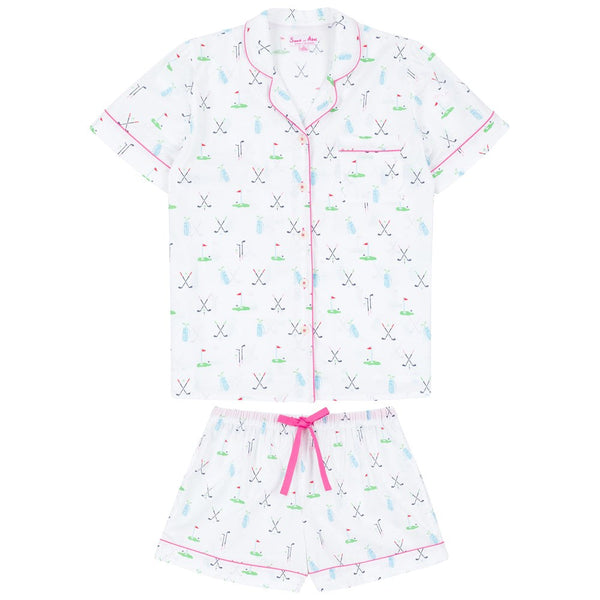 Women's Golf Short PJ Set