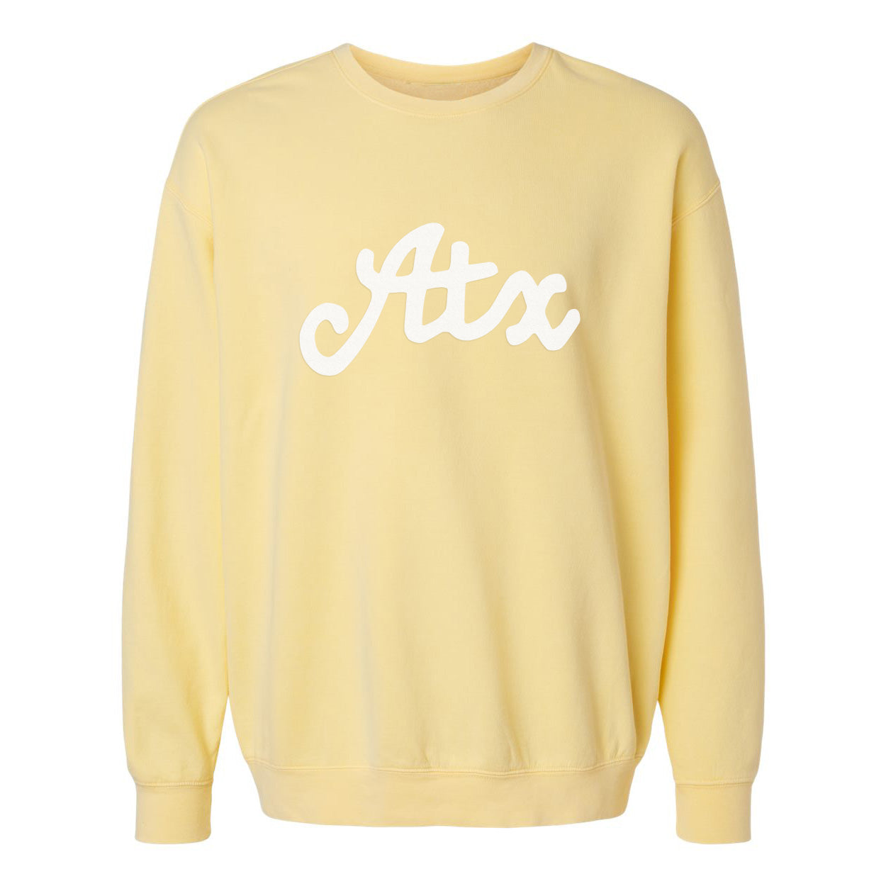 Atx Cursive Washed Sweatshirt