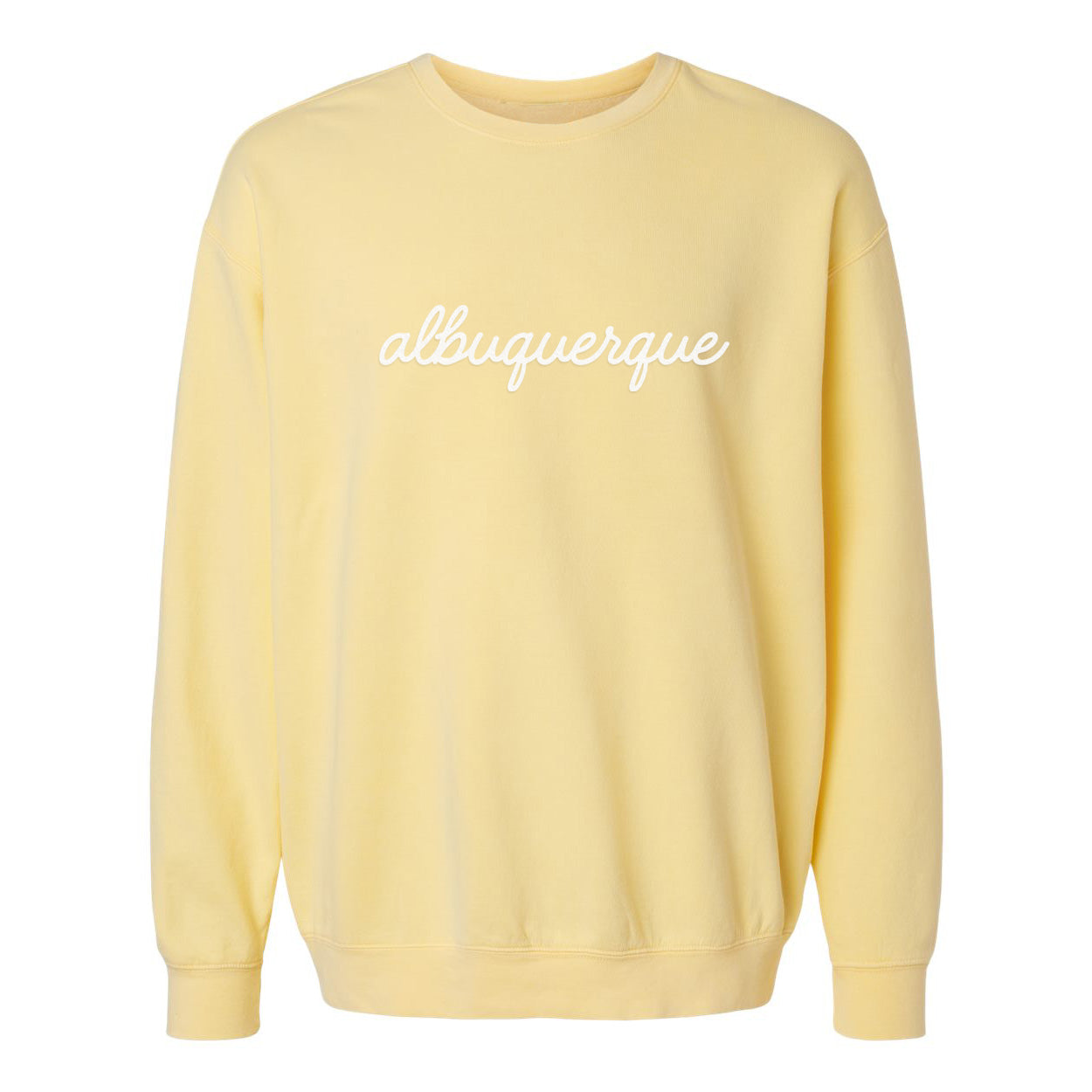 Albuquerque Cursive Washed Sweatshirt