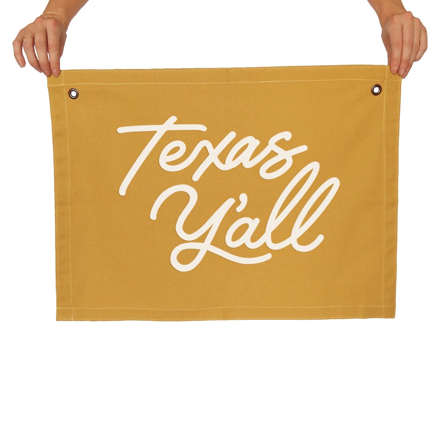 Texas Y'all Large Canvas Flag
