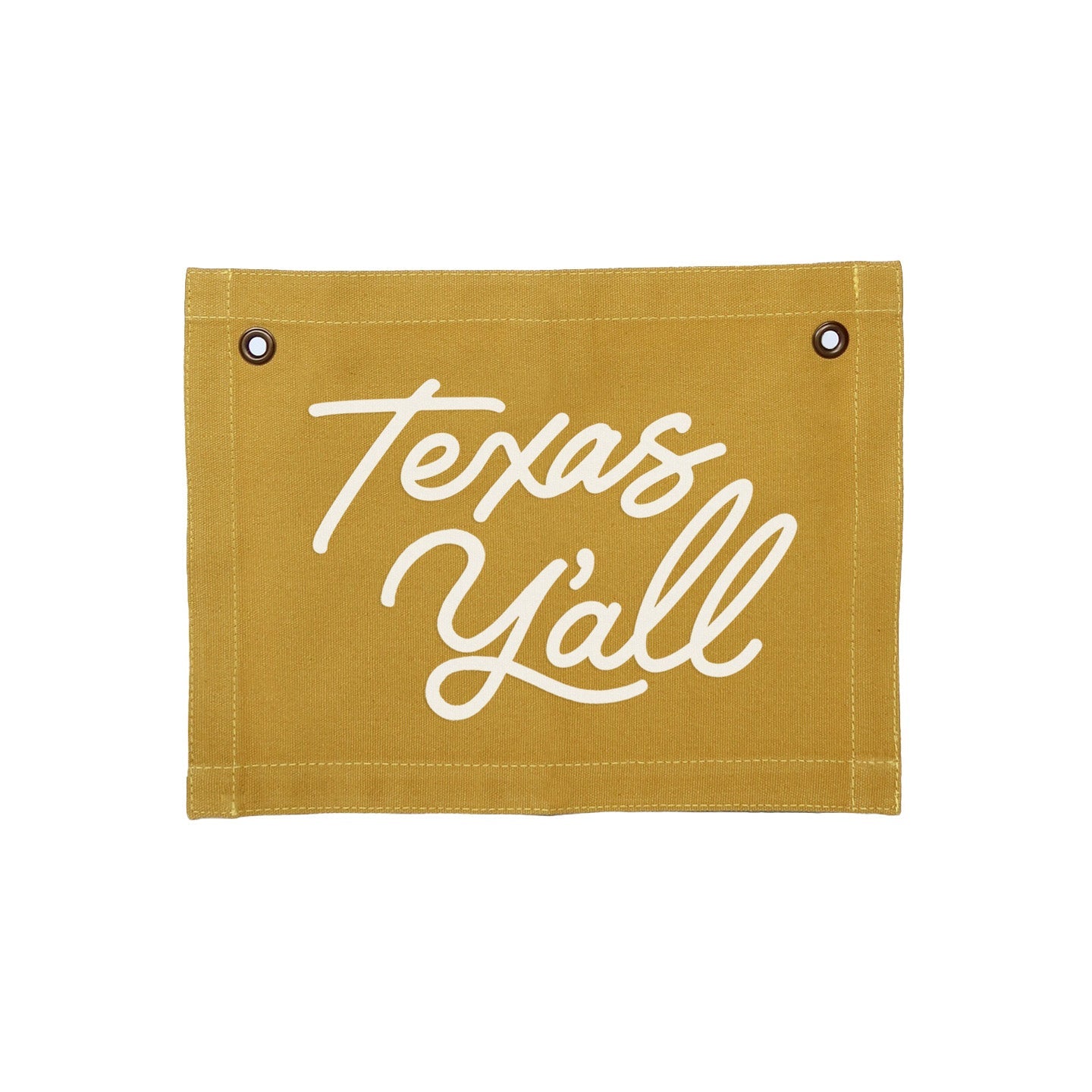 Texas Y'all Small Canvas Flag