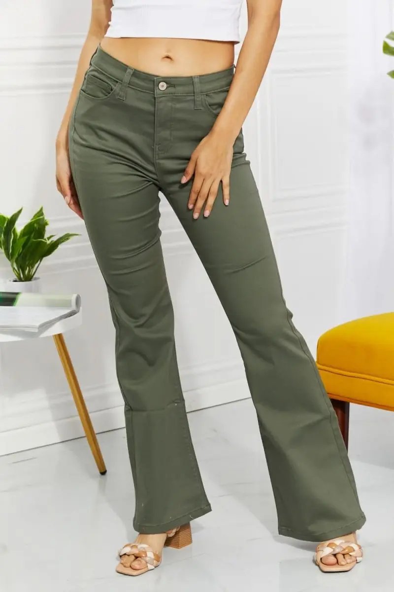 Women's Jeans - High-Rise Comfortable - Bootcut