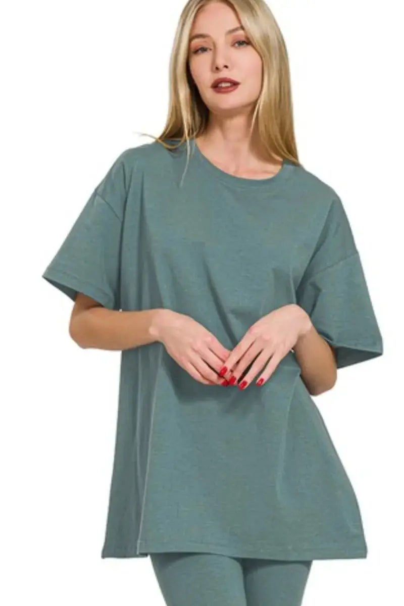 Women's Loungewear Set - Comfy Cotton - Top & Legging