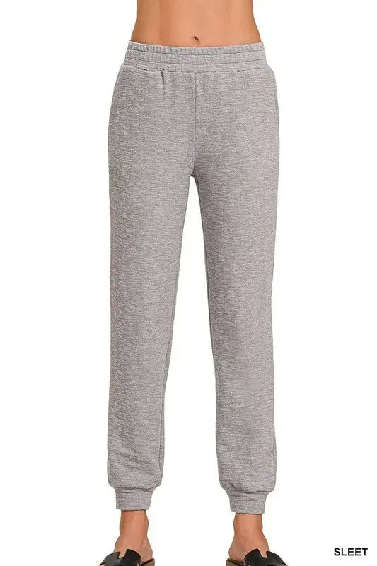 Trendsi Cotton Slub Joggers Women's Casual Pants USA Shipped! Comfortable & Stylish