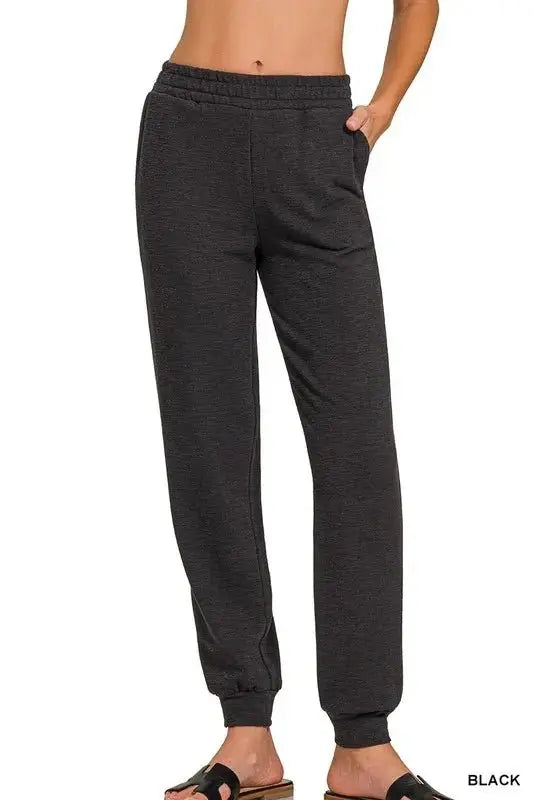 Trendsi Cotton Slub Joggers Women's Loungewear Pants - Comfy & Stylish