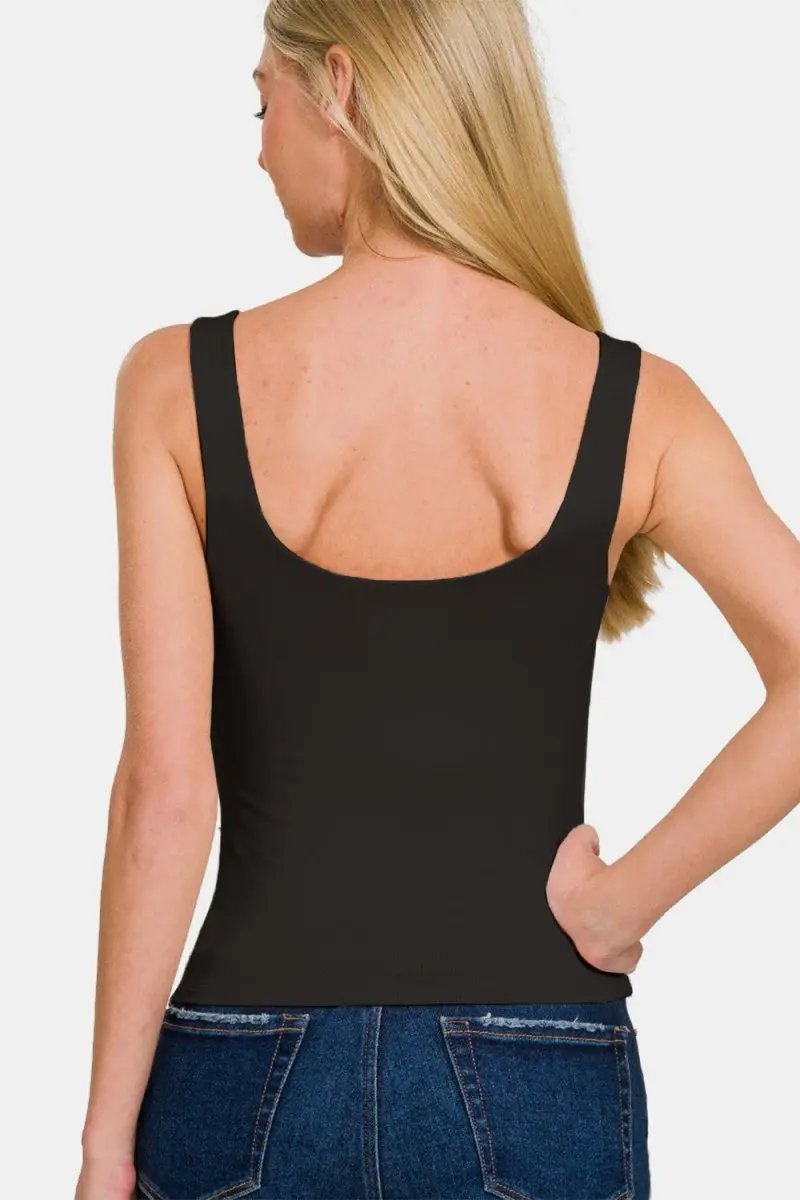 Women's Double Layer Tank - Comfy Everyday Basic Top