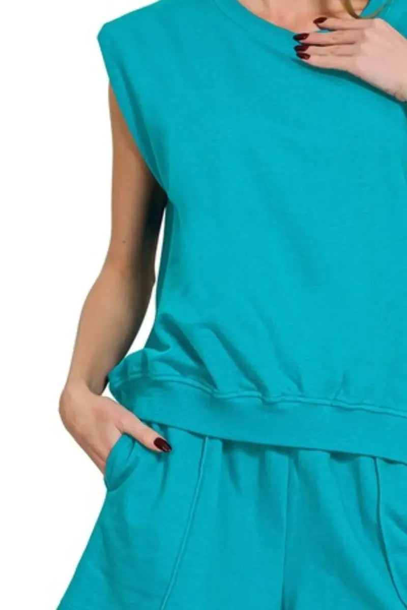 Loungewear Set - Soft Terry - Sleeveless