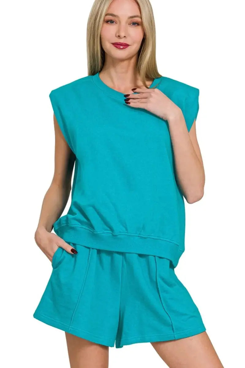 Loungewear Set - Soft Terry - Sleeveless