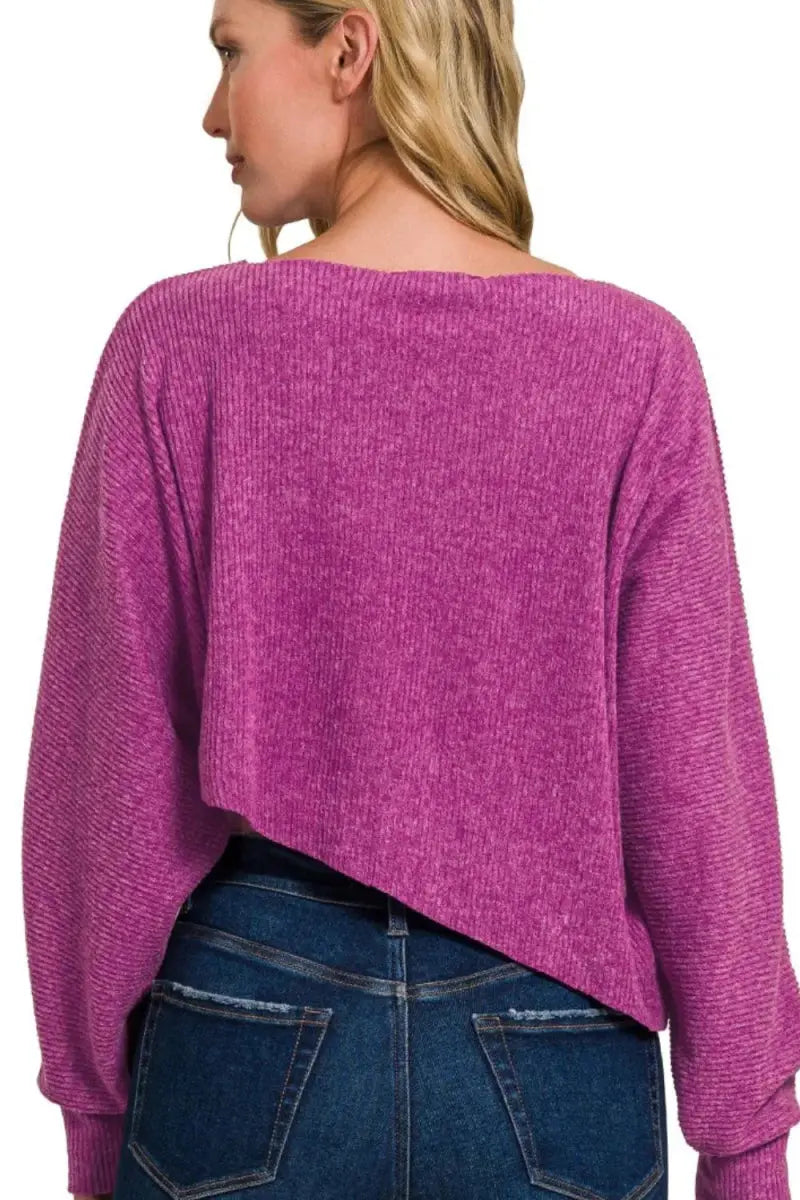 Women's Ribbed Set - Soft Knit - Casual Two-Piece Outfit