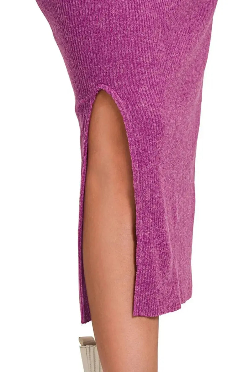 Women's Ribbed Set - Soft Knit - Casual Two-Piece Outfit