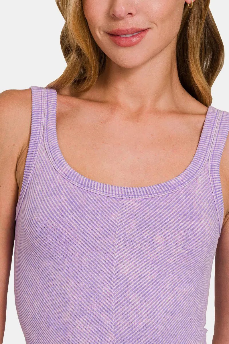 Trendsi Ribbed Tank Women's Everyday Layering Top - Soft & Stretchy