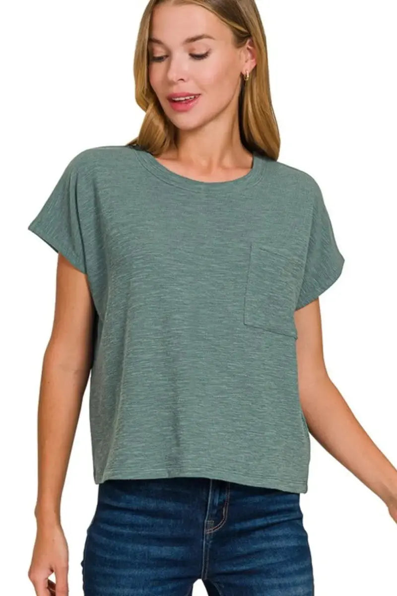 Trendsi Round Neck Tee Women's Everyday Basic Soft T-Shirt