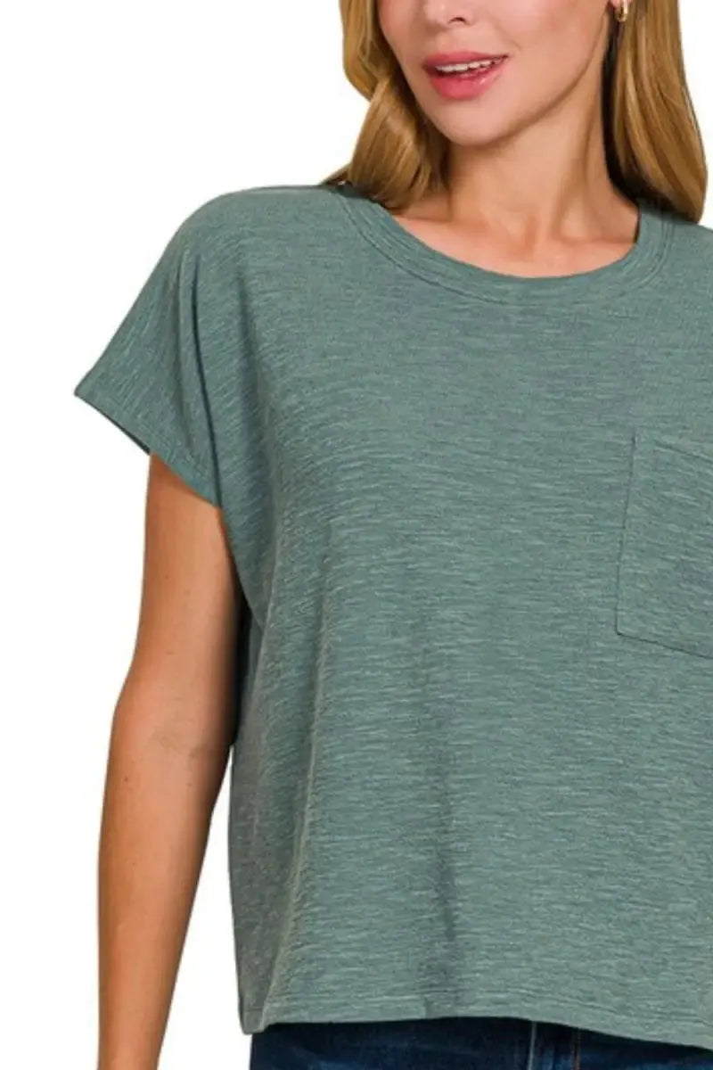 Trendsi Round Neck Tee Women's Everyday Basic Soft T-Shirt