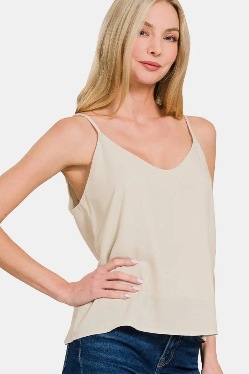 Trendsi Zenana Layered Cami Women's Everyday Tank Top Soft & Comfy