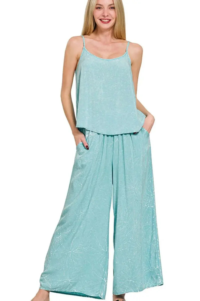 Women's Lounge Set - Acid Wash - Comfy & Stylish