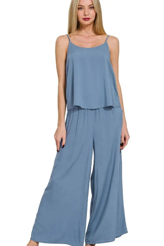 Cami & Pants Set - Soft & Comfy - Women's Loungewear