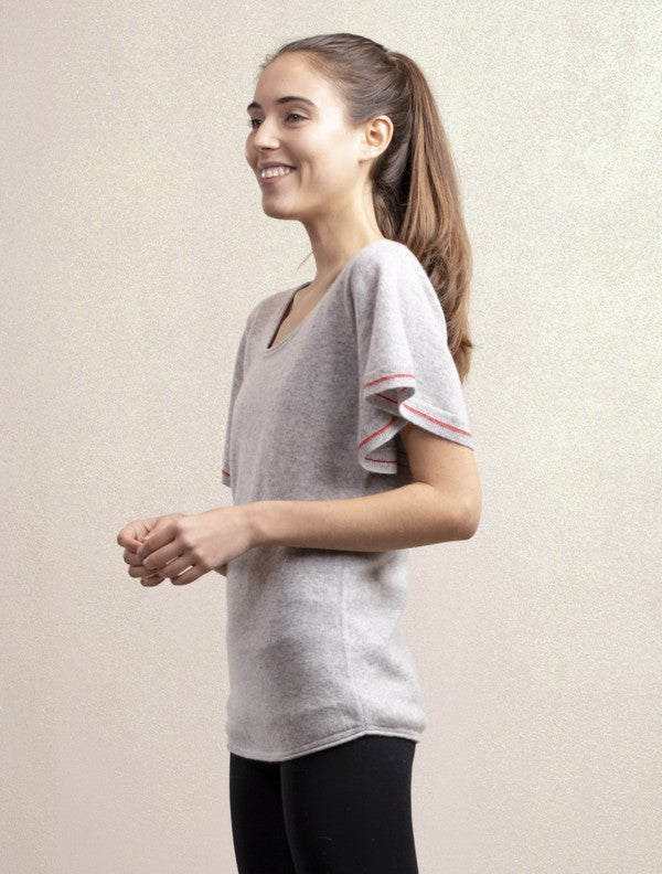 Wing Sleeve Top