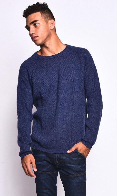 Ribbed Round Neck Sweater