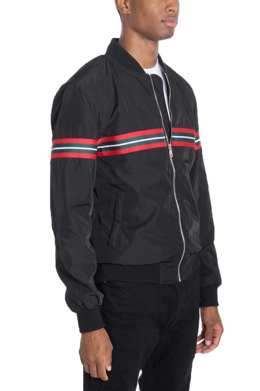 Men'S Chest Parallel Tape Jacket