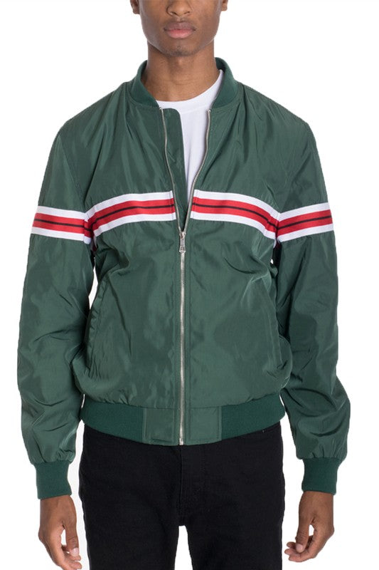 Men'S Chest Parallel Tape Jacket