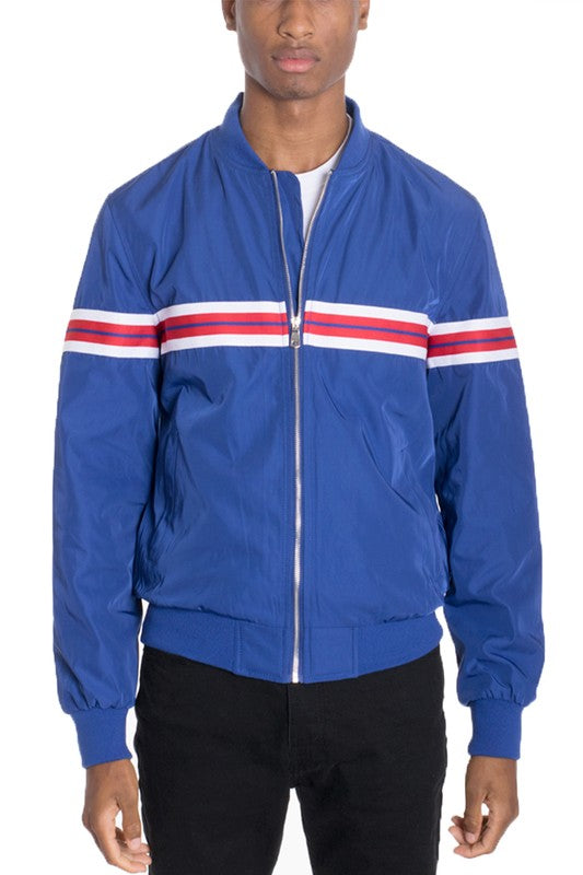 Men'S Chest Parallel Tape Jacket