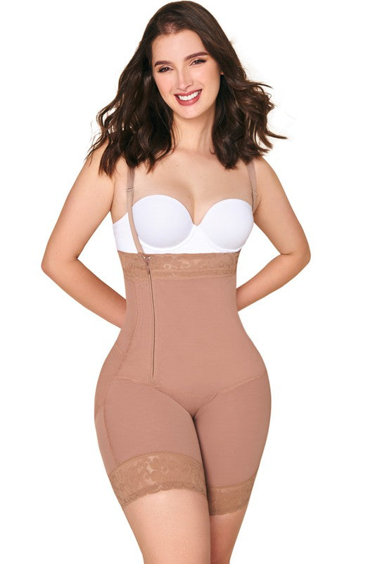 Shorts Body Shaper Strapless With Lateral Zipper