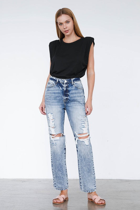 Ripped Boyfriend Jeans