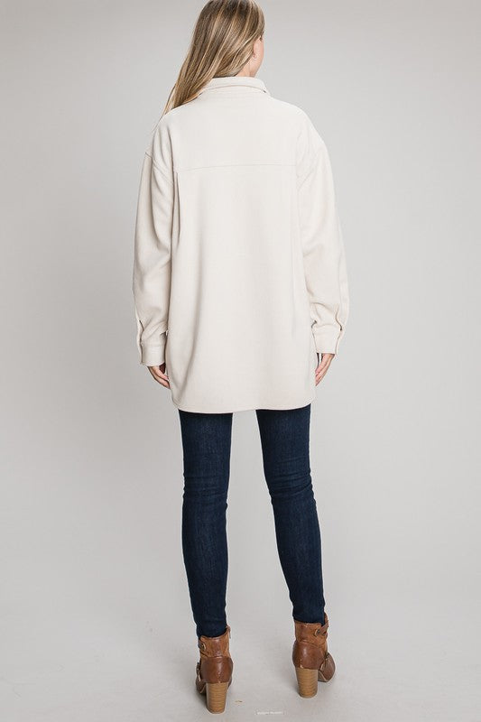 Soft And Lofty Corduroy Shirt Jacket