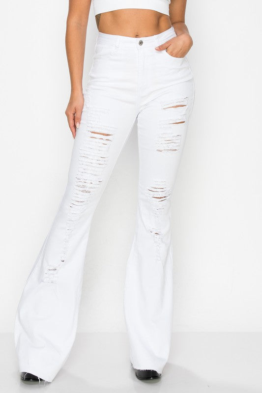 White Flare Jeans
