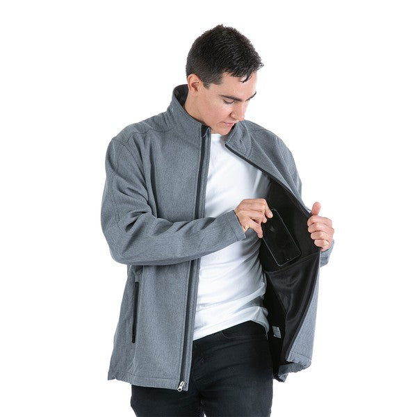 Men'S Core Soft Shell Jacket With Zipper Pockets